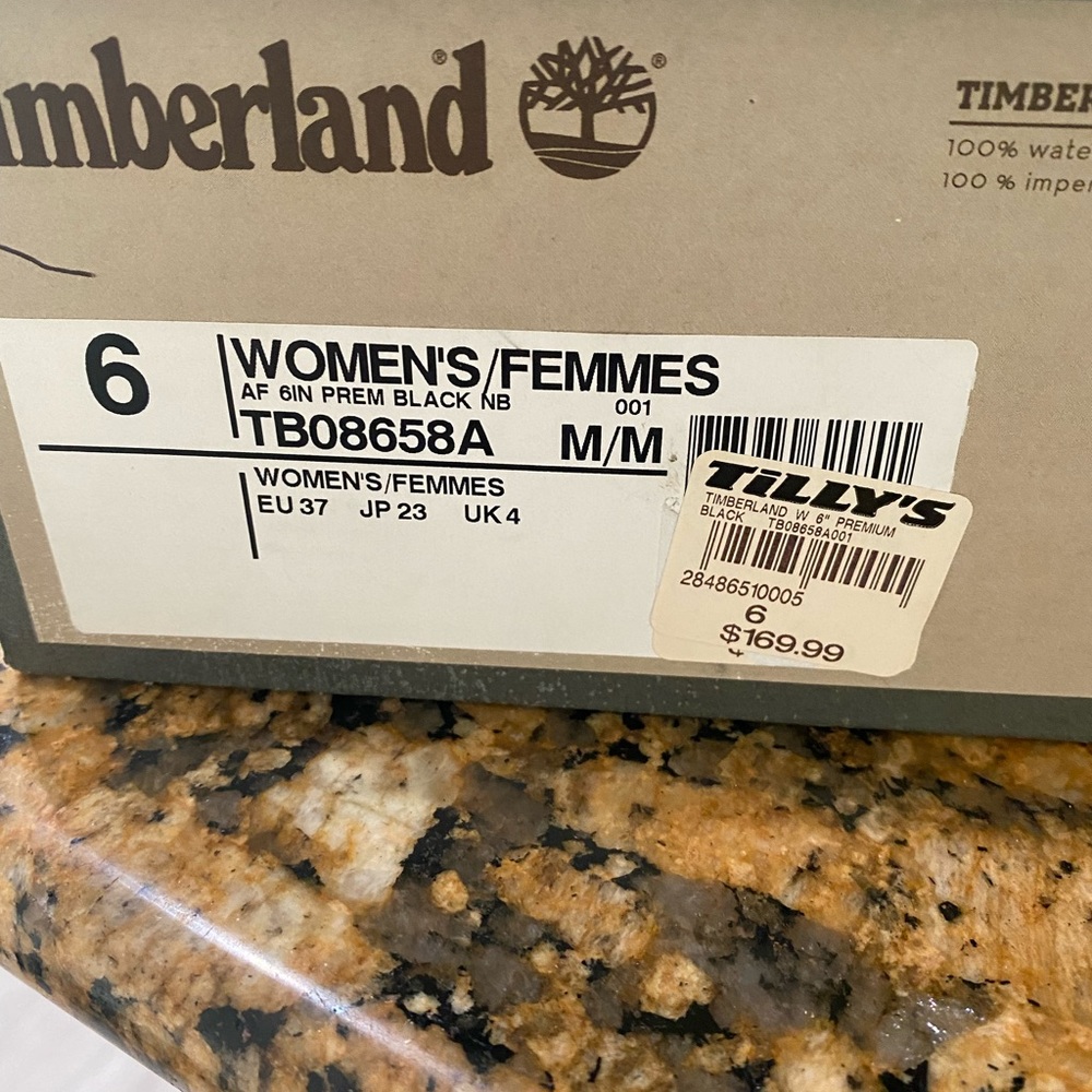 Timberland 6” Premium Black Boots - Picture 2 of 8